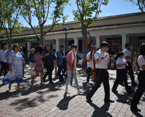 Momento de la llegada al stand