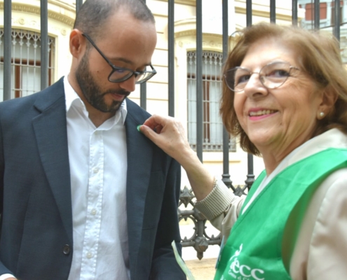 Un momento de la cuestación solidaria