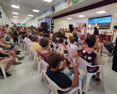 Vista general de un momento de la presentación de Barrax en el stand de la Diputación