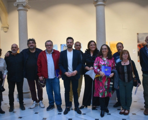 Foto de familia de la presentación de Itálica en el Centro Cultural La Asunción