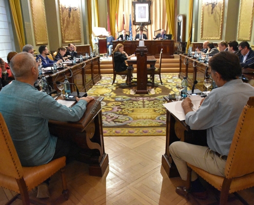 Imagen del Plenario Provincial desde el frontal de la mesa presidencial