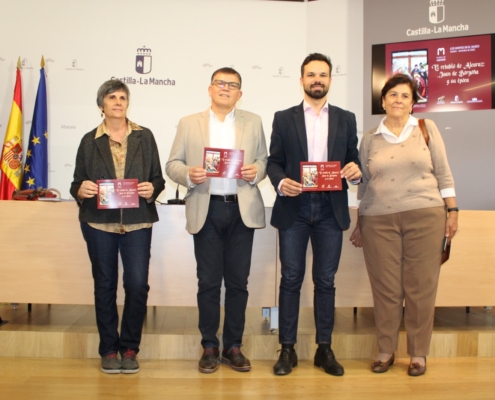 Momento previo a la presentación del Ciclo de Conferencias