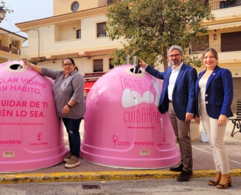 La Diputación de Albacete, el Gobierno regional, el Ayuntamiento de Alcalá del Júcar y Ecovidrio sensibilizan sobre el reciclaje y la prevenci...