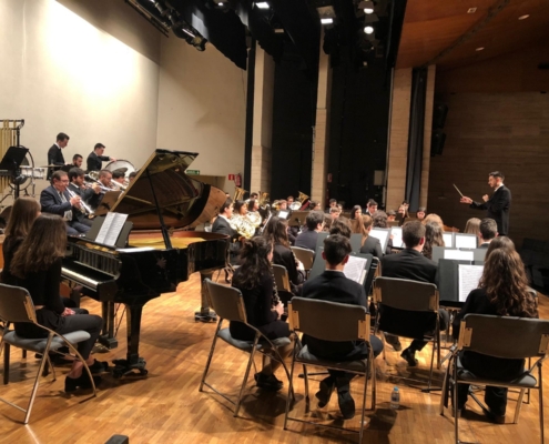 Imagen de archivo de la Banda del Real Conservatorio de Música y Danza durante una actuación