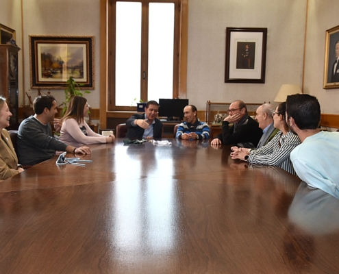 Un momento de la recepción al deportista hellinero José Martínez Morote