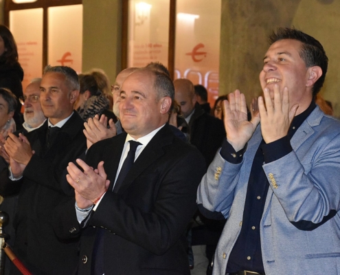 Un momento del encendido oficial del alumbrado navideño de la ciudad de Albacete