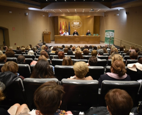 El Salón de Actos de la Diputación de Albacete durante el evento