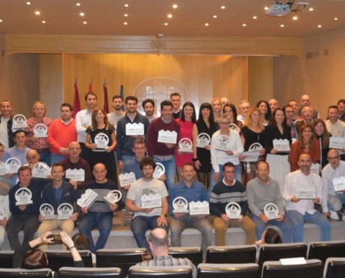 Foto de familia de la gala de clausura del Circuito Provincial de Trail 2022