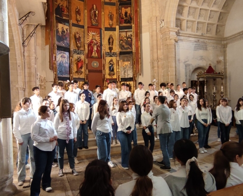 Un momento de la actuación en la Iglesia de Alcaraz