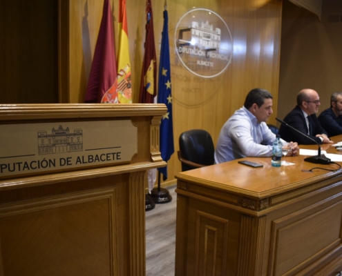 Un momento de la entrega de reconocimientos en el Salón de Actos de la Diputación de Albacete durante el evento