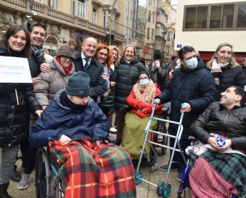 Un momento de la marcha con motivo del Día Internacional de las Personas con Discapacidad