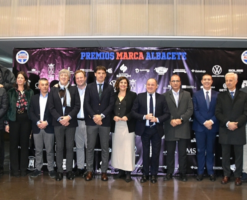 Foto de familia en los Premios Marca Albacete