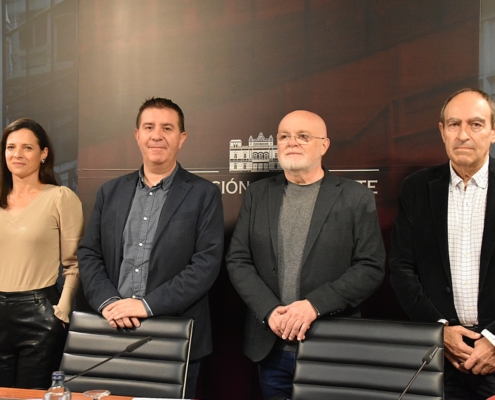 'Foto de familia' en la presentación de la programación de Albacete en Fitur 2023