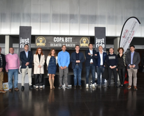 Foto de familia previa al comienzo de la gala