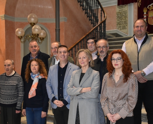 'Foto de familia' con representantes de Asprona y de los Grupos de Acción Local de la provincia de Albacete que colaboran en proyecto de Accesibi ...