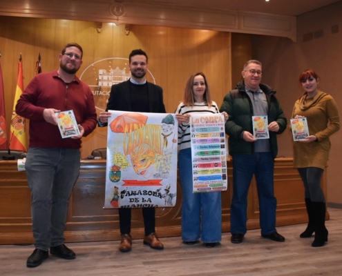 Foto de familia de la presentación de los Carnavales de Tarazona de la Mancha