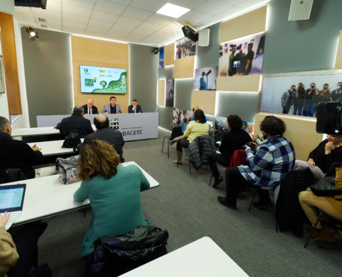 General de la Sala de Prensa durante la presentación del IV Congreso Nacional de Despoblación y Reto Demográfico