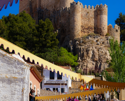 Imagen del Castillo en el marco de los actos con motivo de la Recreación Histórica de la Batalla de Almansa