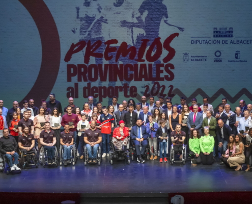 Imagen de archivo con representantes de clubes deportivos y deportistas de diversos puntos del territorio en los Premios Provinciales al Deporte 2023