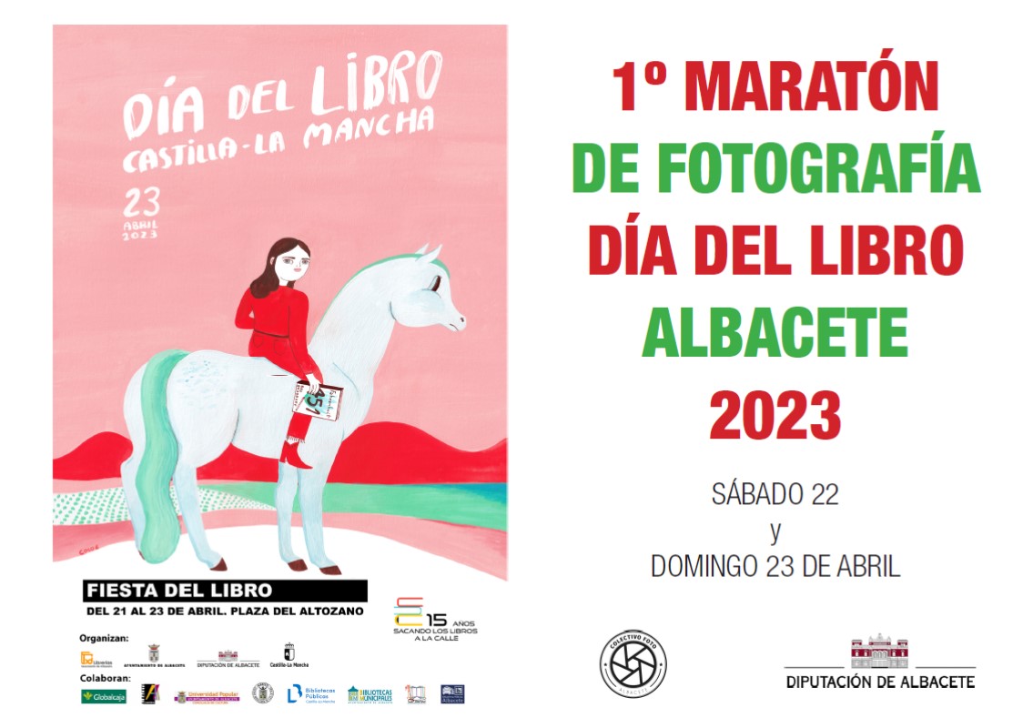 cartel 1er maratón de fotografía día del libro 2023