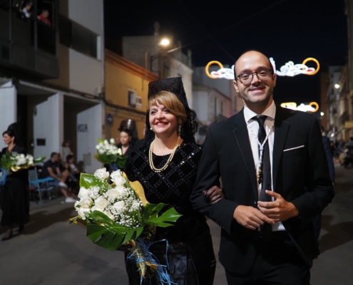 Imagen del vicepresidente provincial durante la Ofrenda a la patrona en las Fiestas Mayores de Almansa 2023 II