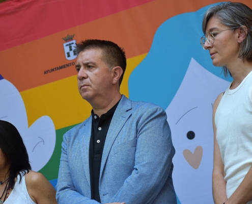 El presidente provincial en el acto institucional por el Orgullo 2023