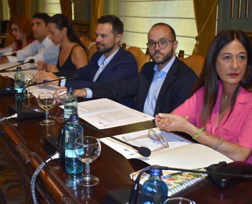 Imagen del Grupo Provincial del PSOE en la sesión del 24 de julio