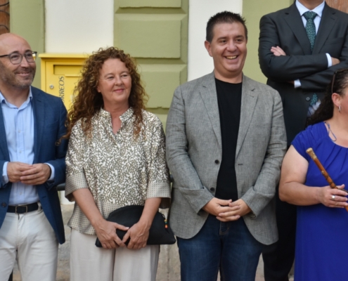 El presidente provincial junto a la alcaldesa de Fuentealbilla, la diputada de ATM y el delegado provincial de Agricultura y Desarrollo Rural de l ...