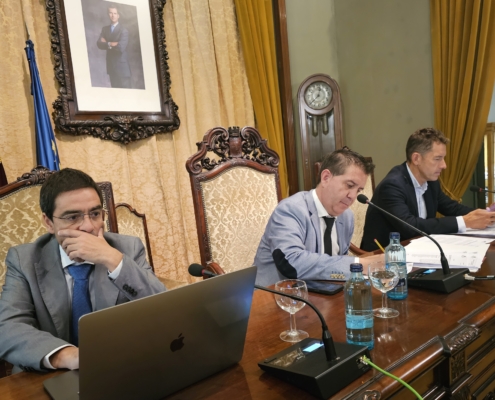 Imagen de la Mesa Presidencial en el Pleno del 21 de septiembre de 2023