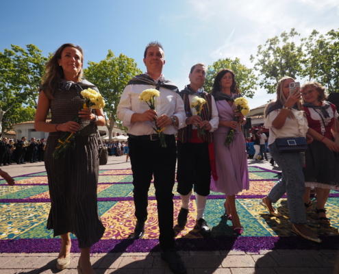 El presidente provincial en la Ofrenda de Flores a la Virgen de Los Llanos