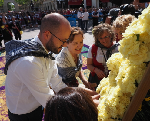 El vicepresidente provincial en la Ofrenda de Flores a la Virgen de Los Llanos