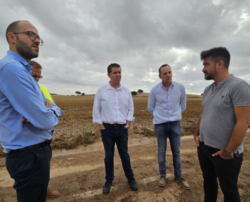 Cabañero y Valera visitan las carreteras AB-200 y AB-209 para evaluar los daños causados por las  tormentas