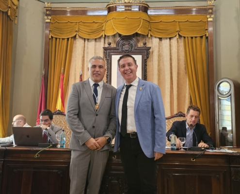 El presidente provincial junto al nuevo diputado del equipo de gobierno José Antonio Calvo