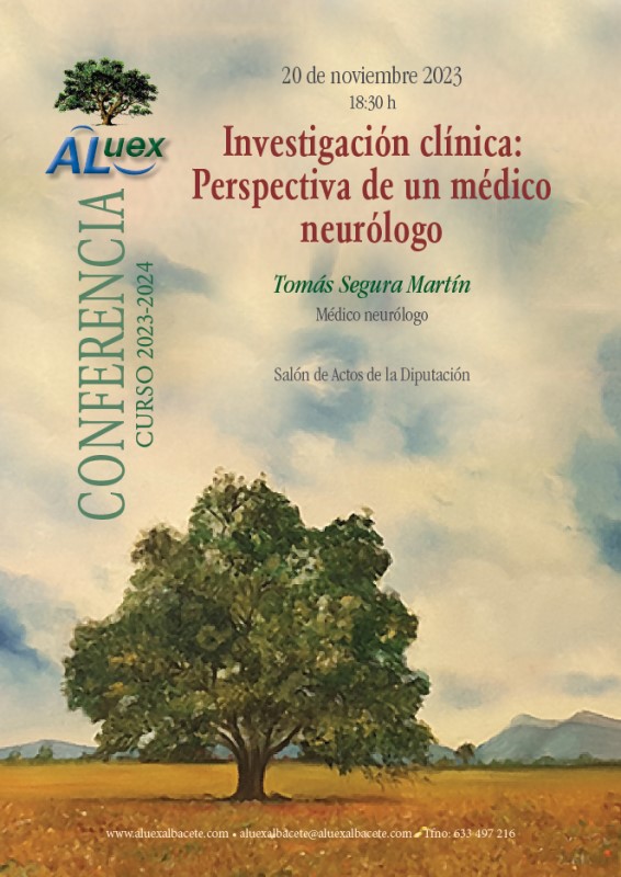 cartel conferencia aluex 20.11.23