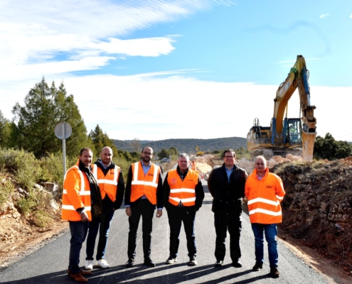 Avanzan los trabajos de mejora en la AB-602, de la N-322 a El Ballestero, impulsados por la Diputación de Albacete sumando la colaboración de Aq ...