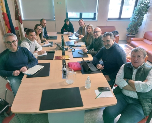 Imagen durante la reunión entre representantes del ITAP y la JCCM en las instalaciones del Instituto Técnico Agronómico Provincial de la Diputa ...