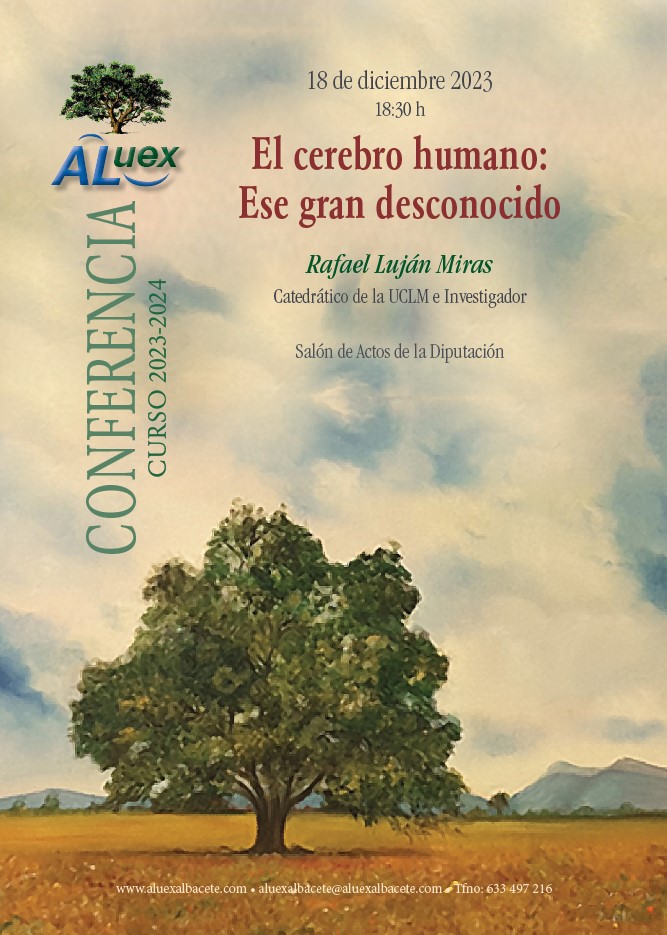 cartel conferencia 18.12.23 El cerebro humano...