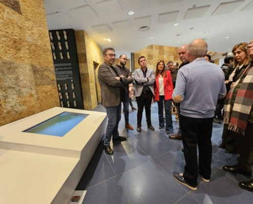 Imagen durante la visita al Centro de Innovación Aniceto Coloma y Museo del Calzado de Almansa