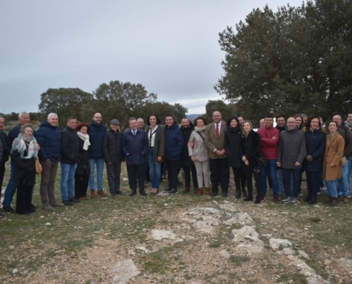 Cabañero reitera el compromiso de la Diputación de Albacete con la Alquería Andalusí de la Graja en Higueruela