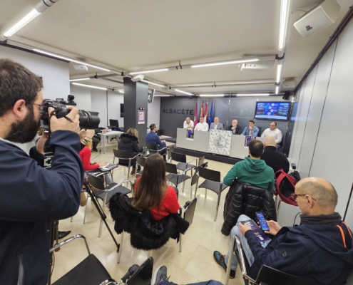 Un instante de la presentación de los cuartos de final de la Champions League de baloncesto en silla de ruedas