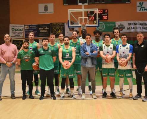 Dani Sancha traslada al Bueno Arenas Albacete Basket el aliento de la Diputación ante el partido de vuelta de la primera fase del Play Off de asc ...