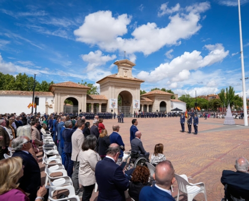 La Diputación de Albacete, presente en la Jura de Bandera Civil celebrada en el marco del 50º aniversario del ALA 14