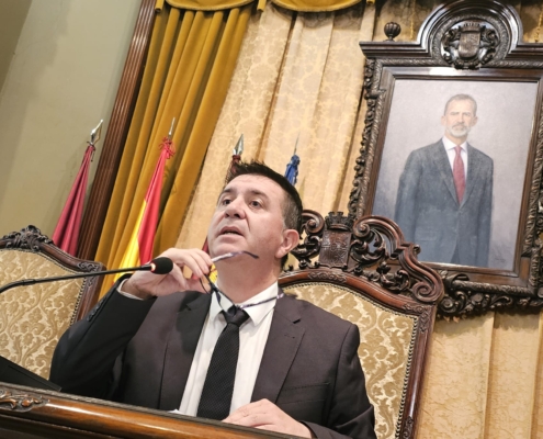 Imagen del presidente provincial en el Pleno de abril