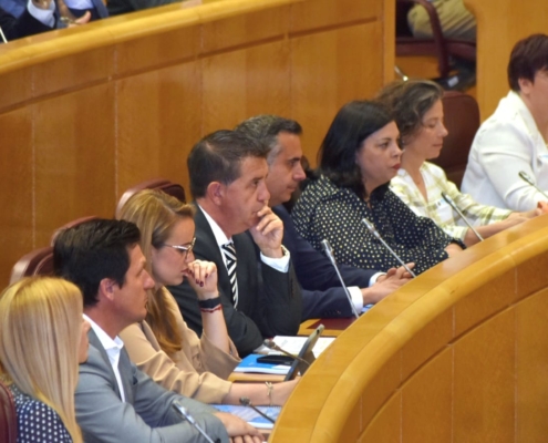 Imagen del presidente provincial durante la presentación en el Senado sobre el IV Estudio de Evolución de Avances en la España Rural