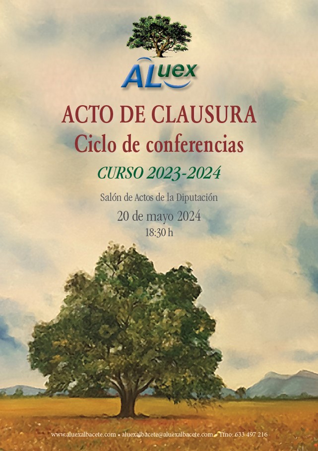 cartel conferencia clausura aluex 2024