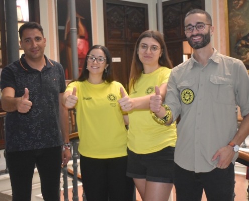 Dani Sancha recibe a las dos jóvenes de la provincia que participarán en la Ruta INTI 2024 de la mano de las becas que la Diputación de Albacet ...