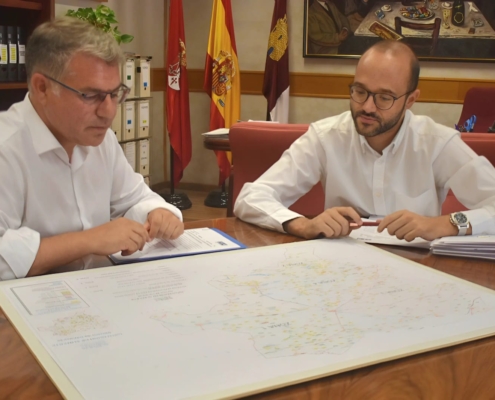 El vicepresidente de la Diputación de Albacete y el alcalde de Hellín abordan mejoras en la Red Viaria Provincial a su paso por el municipio