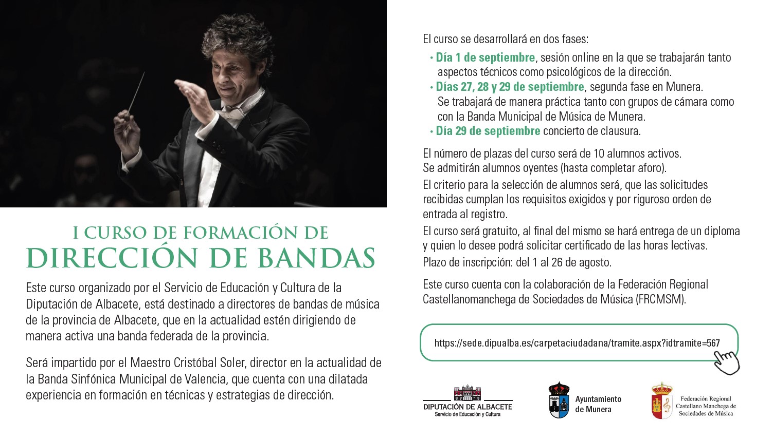 cartel curso dirección de bandas 2024