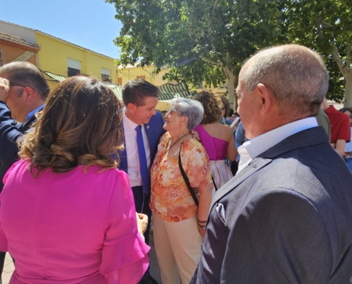 El presidente de la Diputación de Albacete visita Navas de Jorquera con motivo de las Fiestas en honor a San Eleuterio y San Liberato