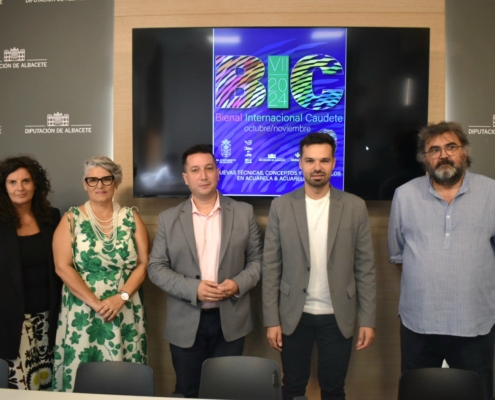 La Diputación de Albacete reafirma su compromiso con la Bienal Internacional de Caudete incrementando la colaboración